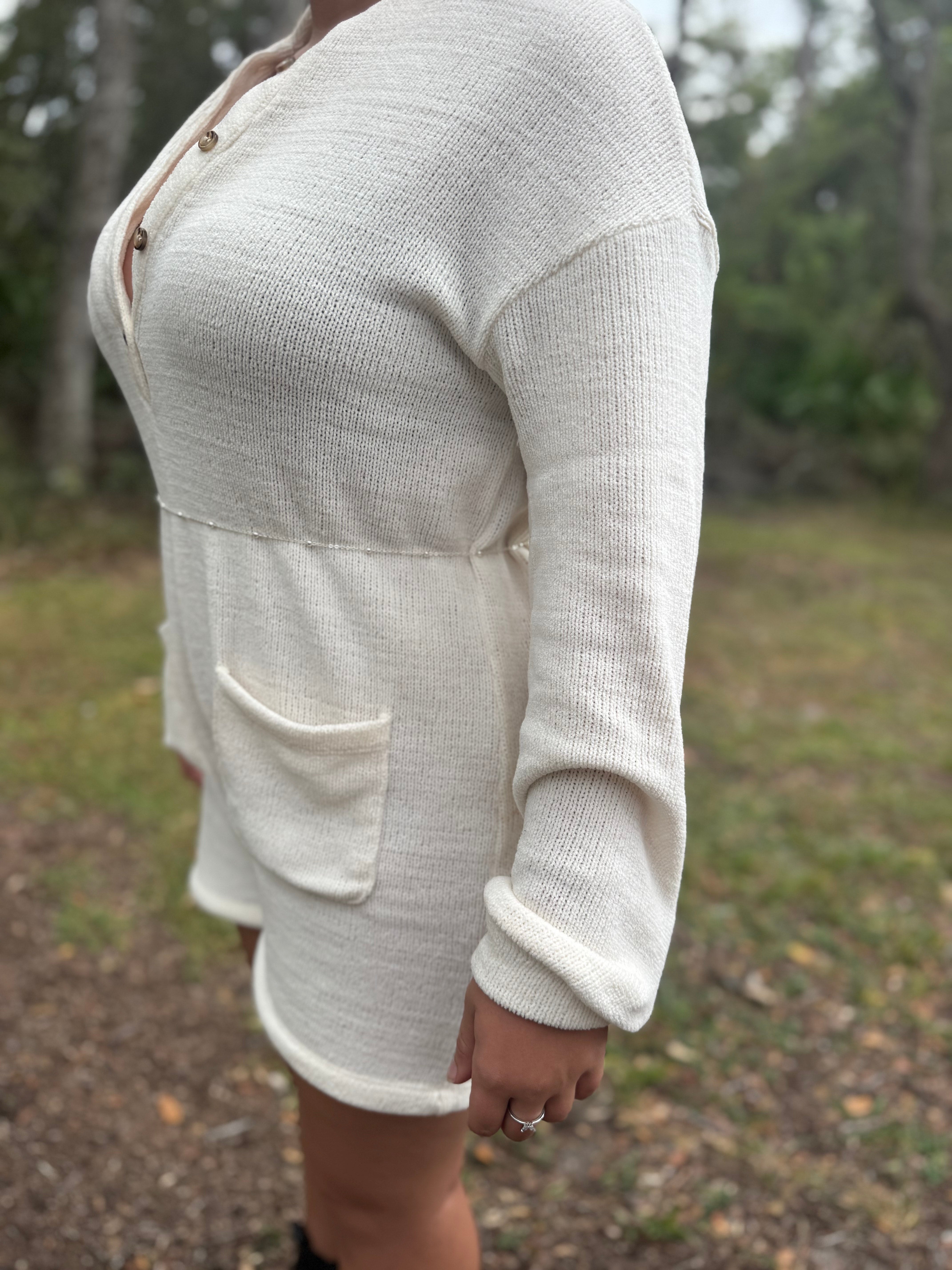 Knitted Cream Romper